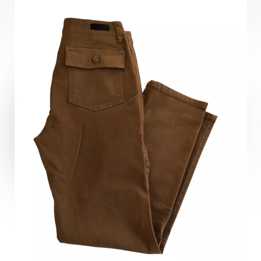 NWT Women's Kut‎ from The Kloth Cargo Ankle Straight Leg in Autumn Soft Stretch